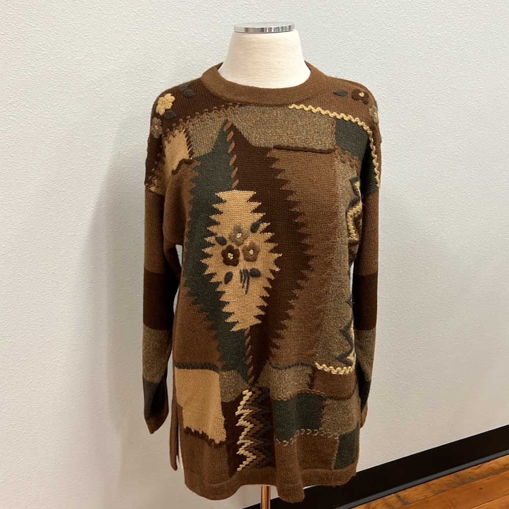 D’Stylo Alpaca Crew Neck Long Sleeve Pullover Sweater size medium